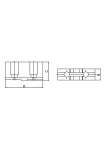 Mjuka toppbackar till 3-back centrerpatron STJ-PS3-315