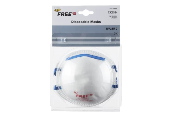 Stövmask OS FFP2 NR D paket med 3 st.