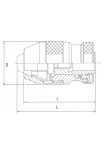 Selvspændende Borepatron 1-16 mm B16 (Heavy duty)