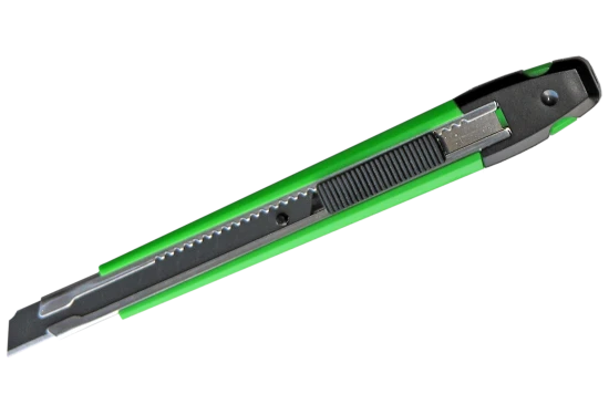 DJ TOOLS brytebladskniv med skjutknapp och 9mm svart bryteblad