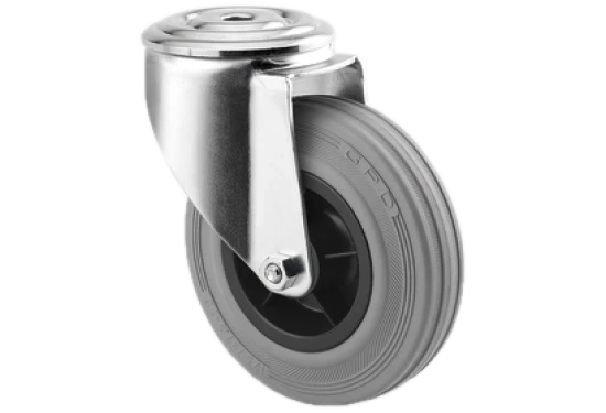 Drejehjul 3470 PIR 125 P30-13 grå