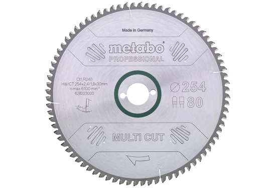 Rundsavklinge Multicut 254×2,4×30mm 80td FZ/TZ