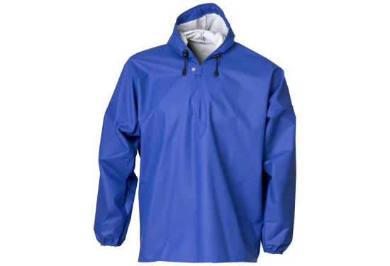Regnanorak m/elastikmanchet 077100E koboltblå Str. 5XL