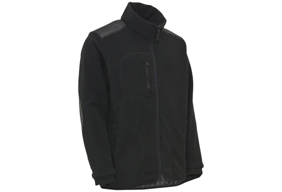 Fleece zip-in jakke 150014 sort Str. 3XL