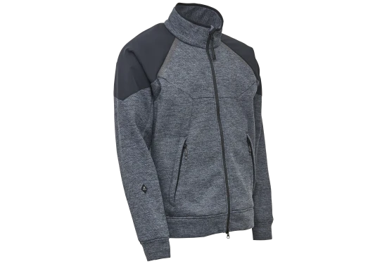 Fleece midlayer jakke 150016 grå melange L