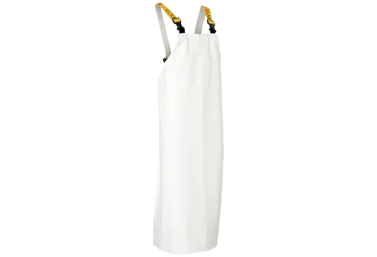 Forklæde m/seler kraftig PVC 175809 hvid Str. XL