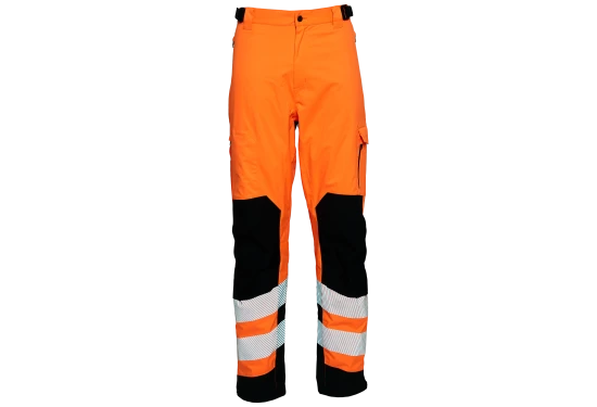 Hi-vis arbejdsbukser stretch 182400R orng/sort Str. XS