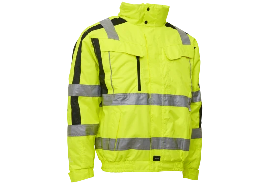 Pilotjakke 2-i-1 086101R hi-vis gul/sort Str. M