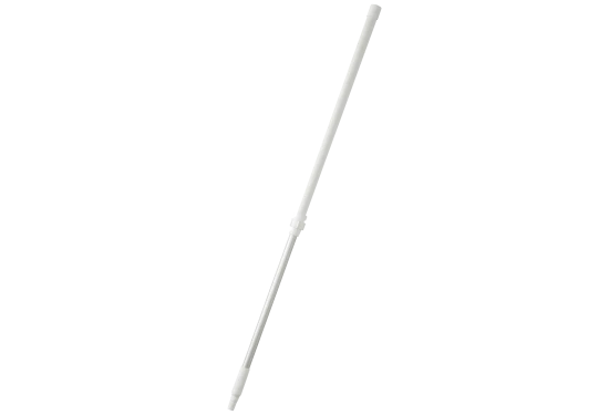 Aluminiumsteleskopskaft ø32×1305-1810 mm, hvid