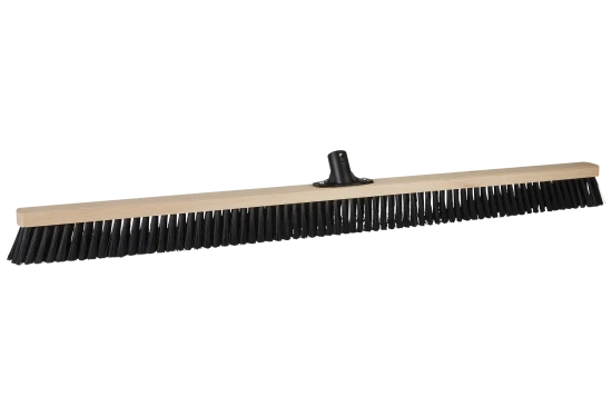 Fejekost 1020mm træ medium børster, t/gevindskaft