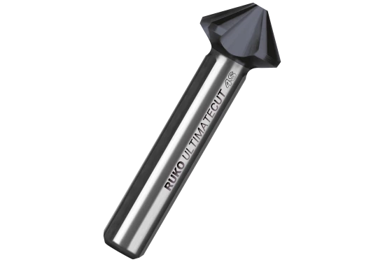 Spidsforsænker 90° 4-skærs HSS-RUnaTec 12,4mm