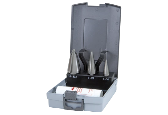 Pladeborsæt HSS 1-2-3 plastæske