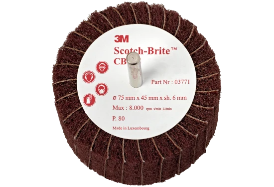 Kombi-flapbørste 450 CB-ZS 100×45×6mm P80/Fin