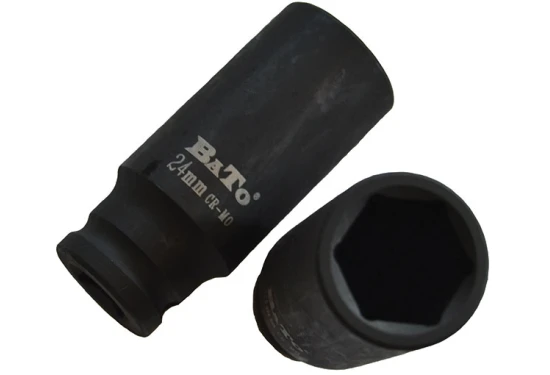 BATO Krafthylsa lång 1/2" x 23mm. 6kt.