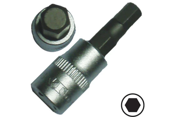 BATO Stifthylsa kort 1/4" x 4mm. 6kt.